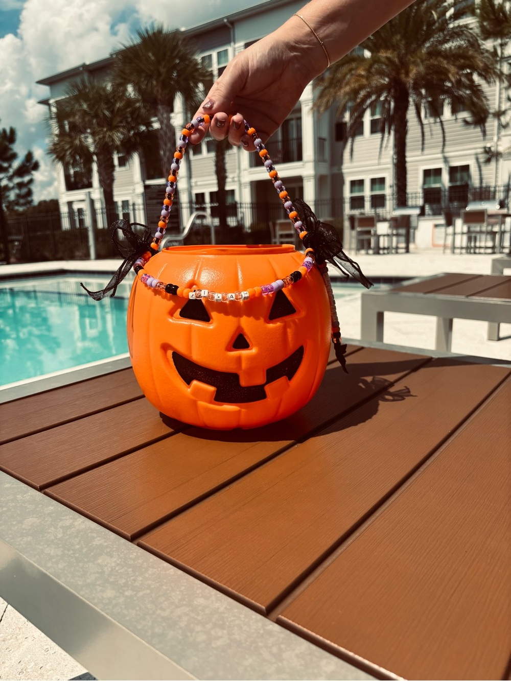 Festive Jack-O'-Lantern Candy Bucket - Orange